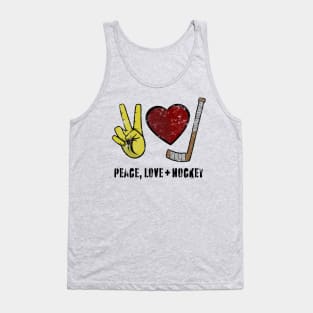 Peace, Love + Hockey Tank Top